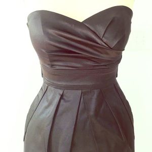 Black Strapless Cocktail Dress